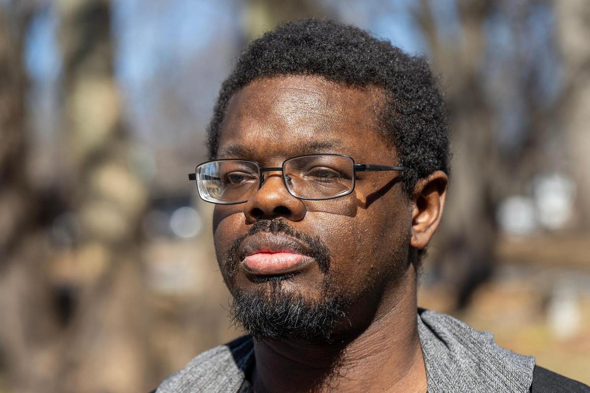 Jasper Hudgins-Bradley stands for a photo at his home on Thursday, Feb. 27, 2025, in Overland Park.