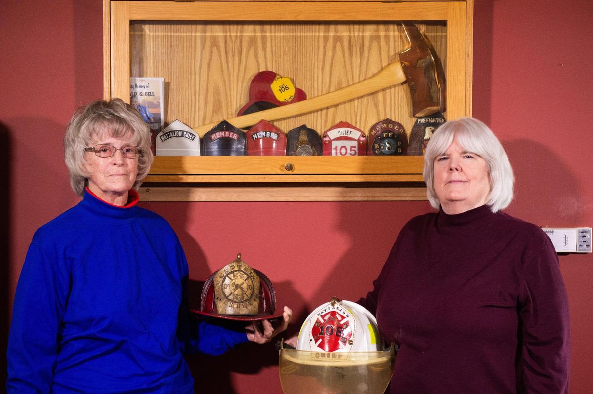 Kathy Kline, left, and Anne Wedow, were among the first women firefighters hired by the Kansas City Fire Department in the 1970s. They said the discrimination they faced from their white male colleagues never stopped during their whole careers.