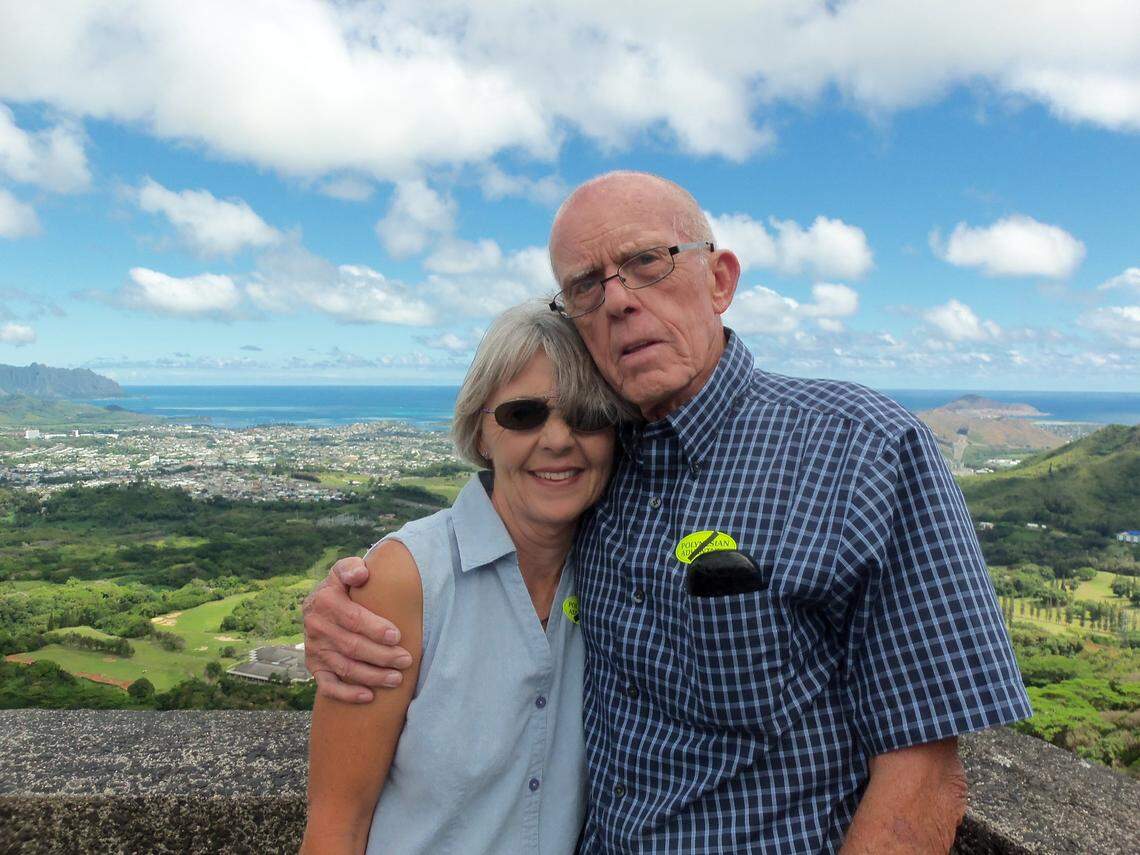 Sherry and Bud Dixon enjoy their last vaction together in Hawaii.