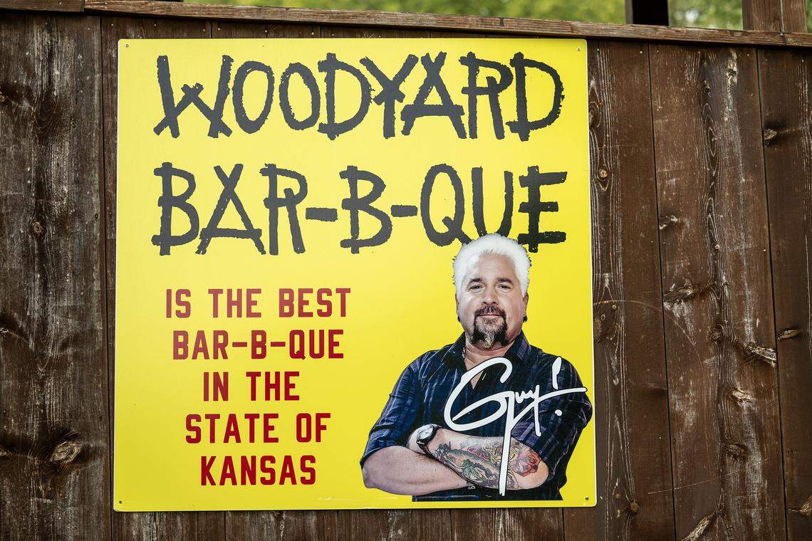 Food Network star Guy Fieri has dined Woodyard Bar-B-Que, 3001 Merriam Lane, in Kansas City, Kansas, and a sign hangs at the restaurant noting his presence on Tuesday, October 14, 2025.
