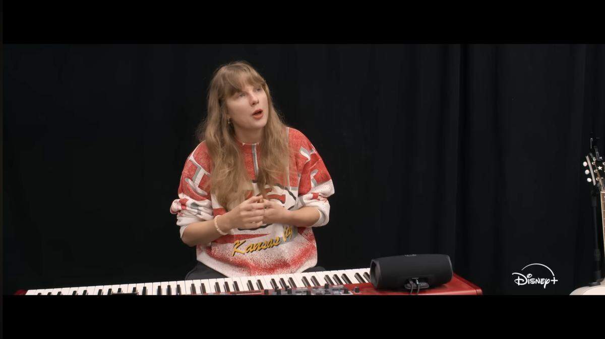 This vintage, 1994 Kansas City Chiefs sweatshirt Taylor Swift wore while working on music for her Eras Tour came from Kansas City’s West Side Storey. Swift can be seen wearing the vintage garment in the trailer for her upcoming Eras Tour docuseries.