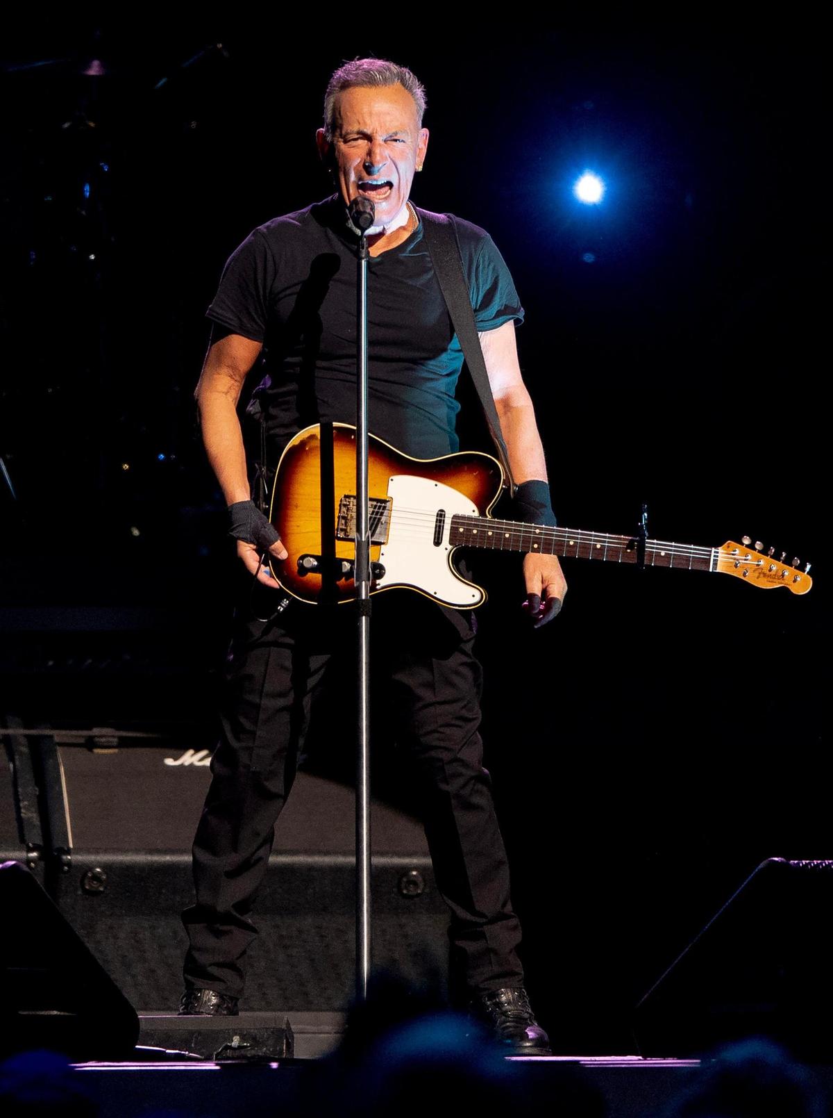 Bruce Springsteen performs at T-Mobile Center on Saturday, Feb. 18, 2023, in Kansas City.