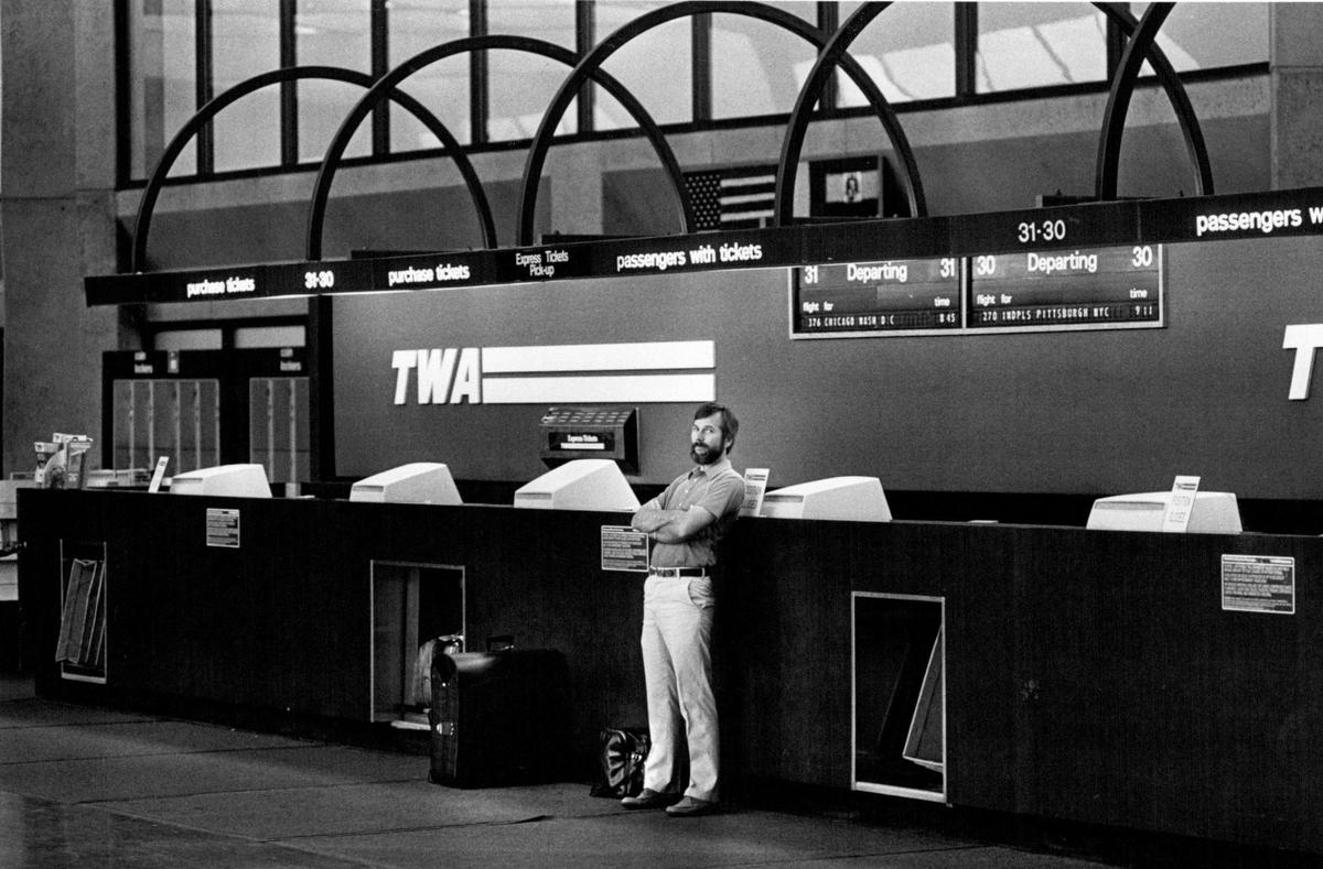 The TWA counter at one of the old KCI terminals.