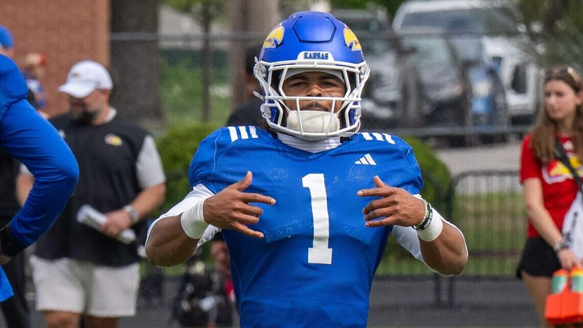 Rave reviews: KU’s Dylan Edwards turning heads, drawing praise at preseason camp