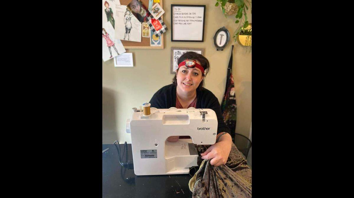 Sarah Jeter designs and creates costumes for performances at Olathe Civic Theatre Association/OCTA and Johnson County’s The Barn Players.