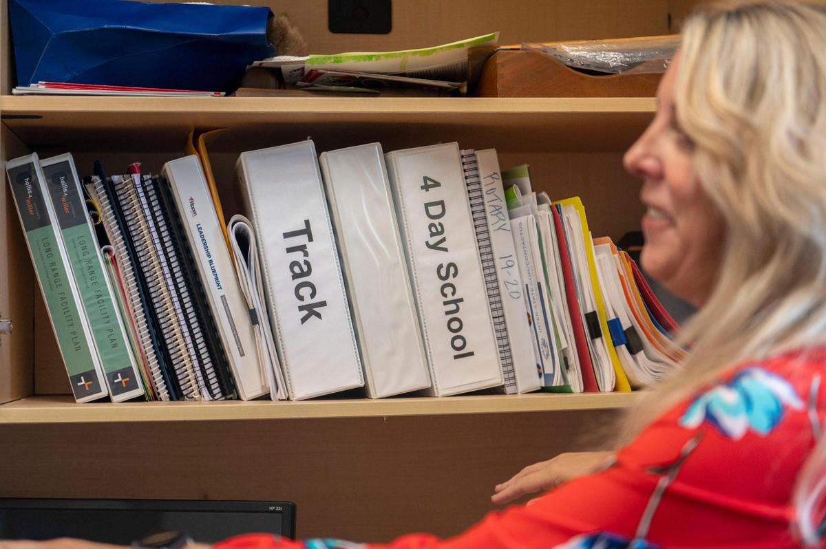Sandy Steggall, superintendent at Clinton County school district in Plattsburg, Mo., says she has had an easier time recruiting teachers after the district implemented a four-day school week.
