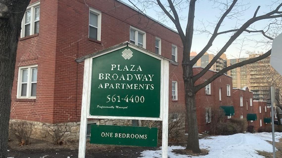 The Plaza Broadway Apartments, a complex of 11 fourplexes, would be demolished as part of a plan to erect a 280-unit apartment complext north of the Country Club Plaza between W. 45th Terrace and W. 46th Street.