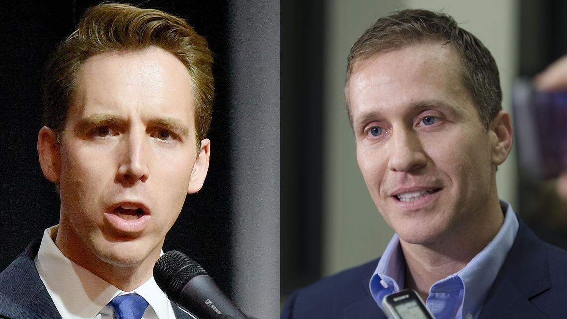 Missouri Attorney General Josh Hawley and Gov. Eric Greitens