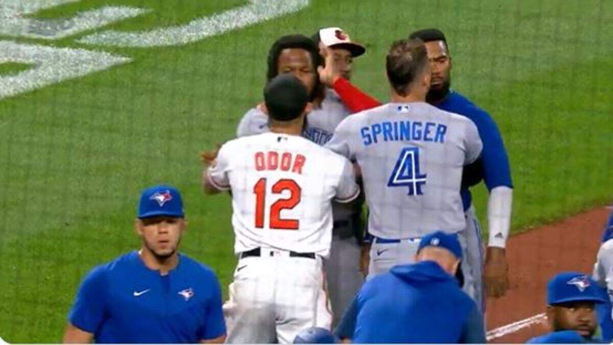 Rougned Odor played peacemaker.