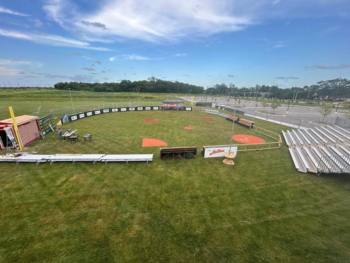 A new wiffle ball park, outside HomeField Kansas City, 9250 State Ave., Kansas City, Kan., has been built to support the fundraising efforts of The Battle Within, a non-profit dedicating to helping veterans and first responders suffering PTSD.