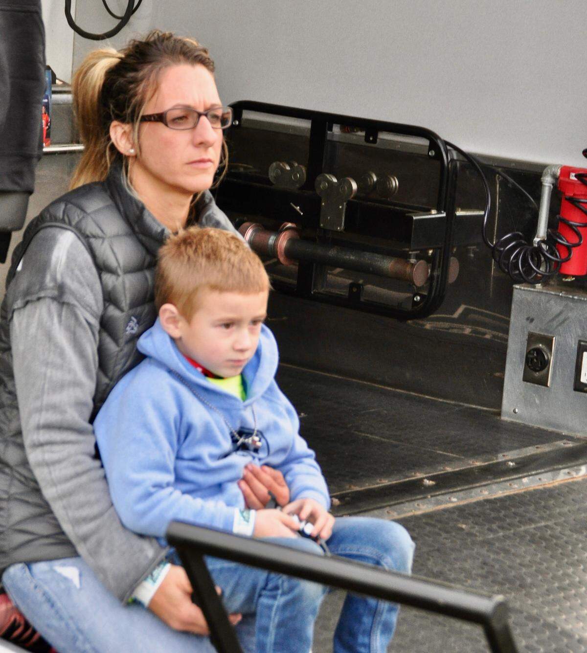 Bobbi Johnson and son Jaxx.