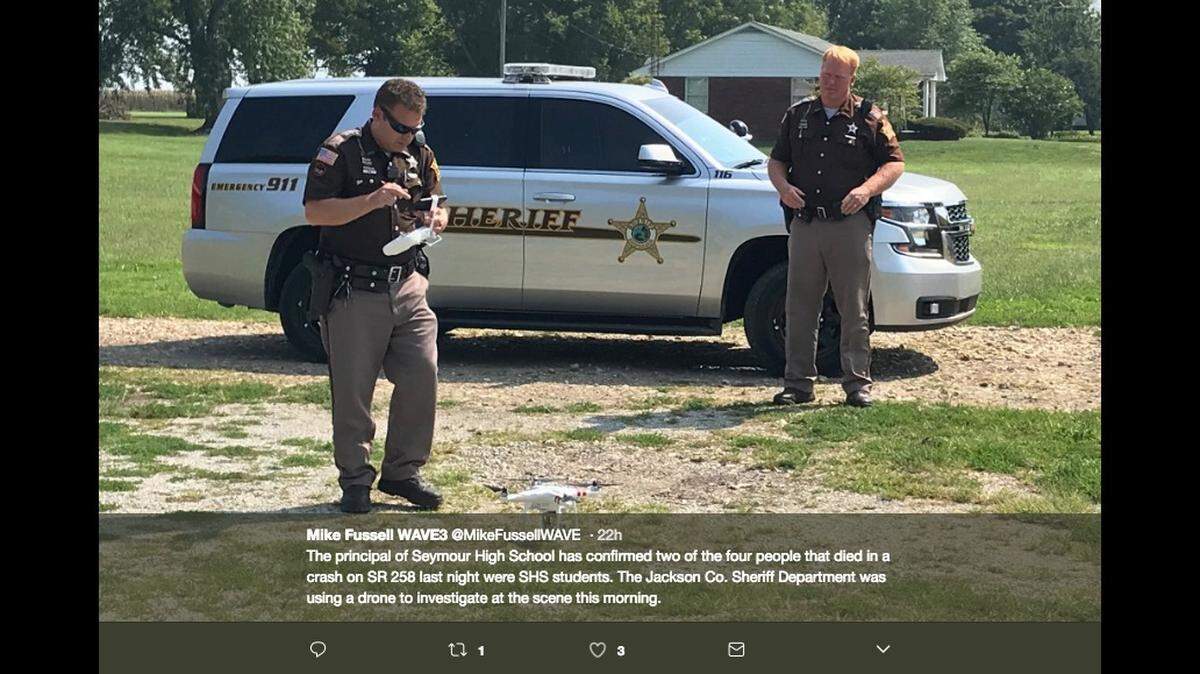 Four Indiana teenagers died during a slumber party when they were pushing a mom’s stalled SUV off the road near the house and were hit by another vehicle. Authorities were still working the scene on Sunday.