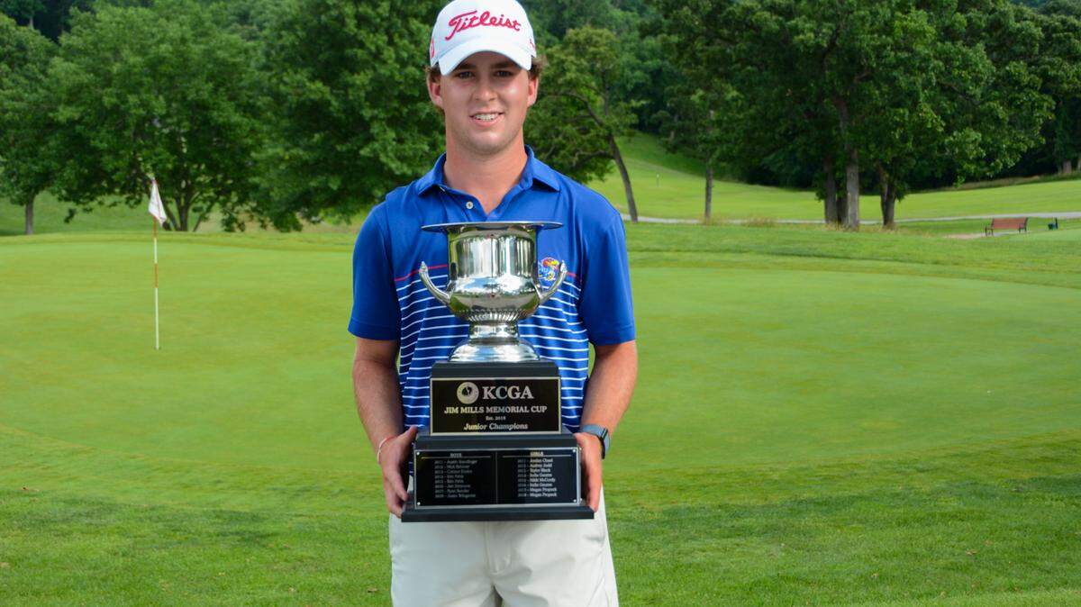 Blue Valley North golfer and future KU Jayhawk Davis Cooper earned a handsome trophy this week at Swope Memorial Golf Course in KC.