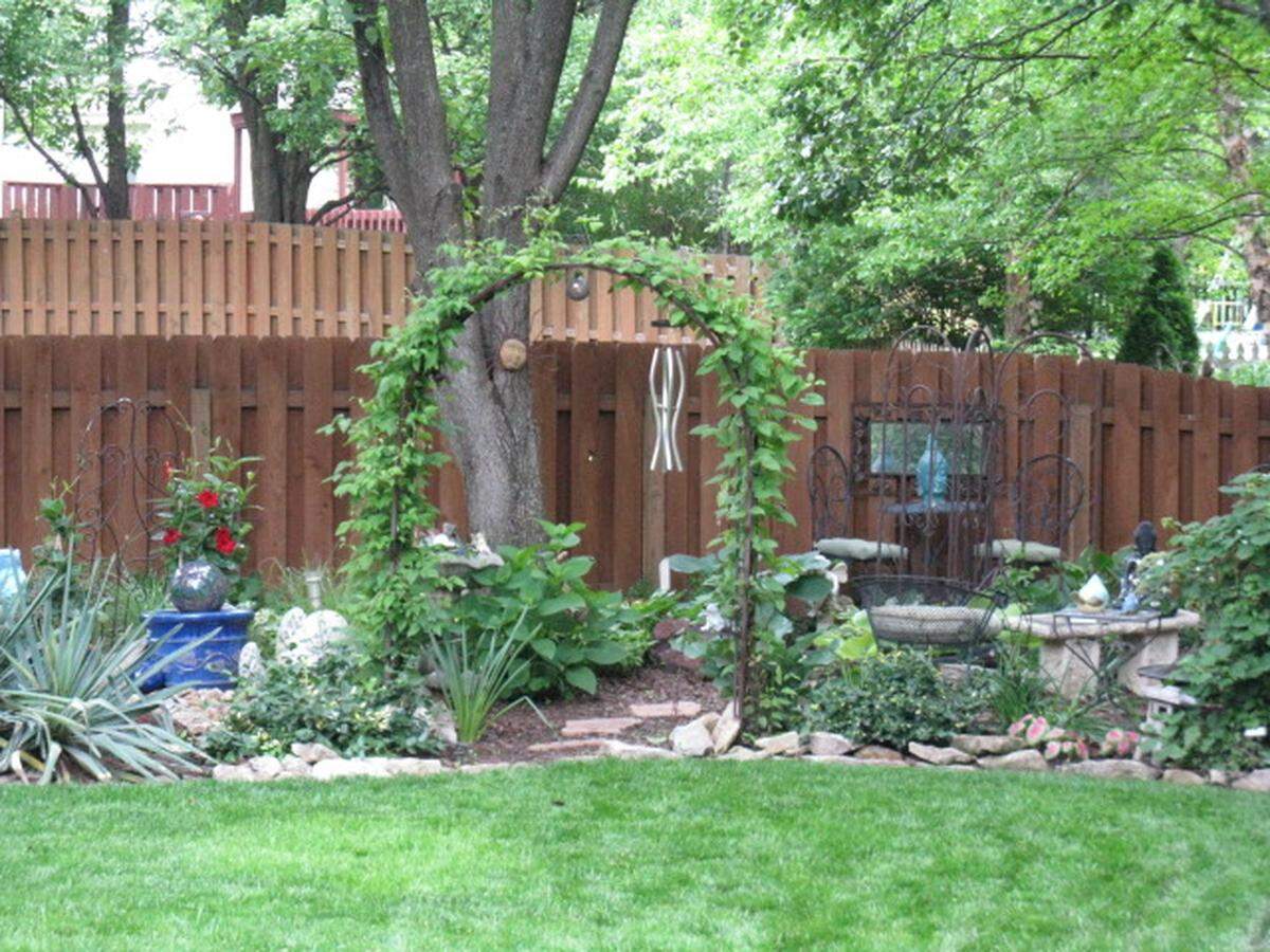 Arbors, trellis and living walls are a great way to create interest and save space.