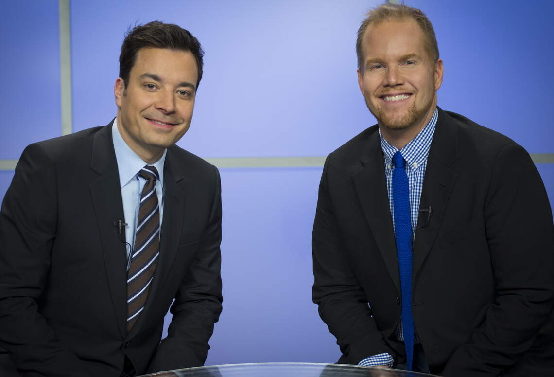 24-Fallon1.jpg Um jovem Mackie com um jovem Jimmy Fallon.