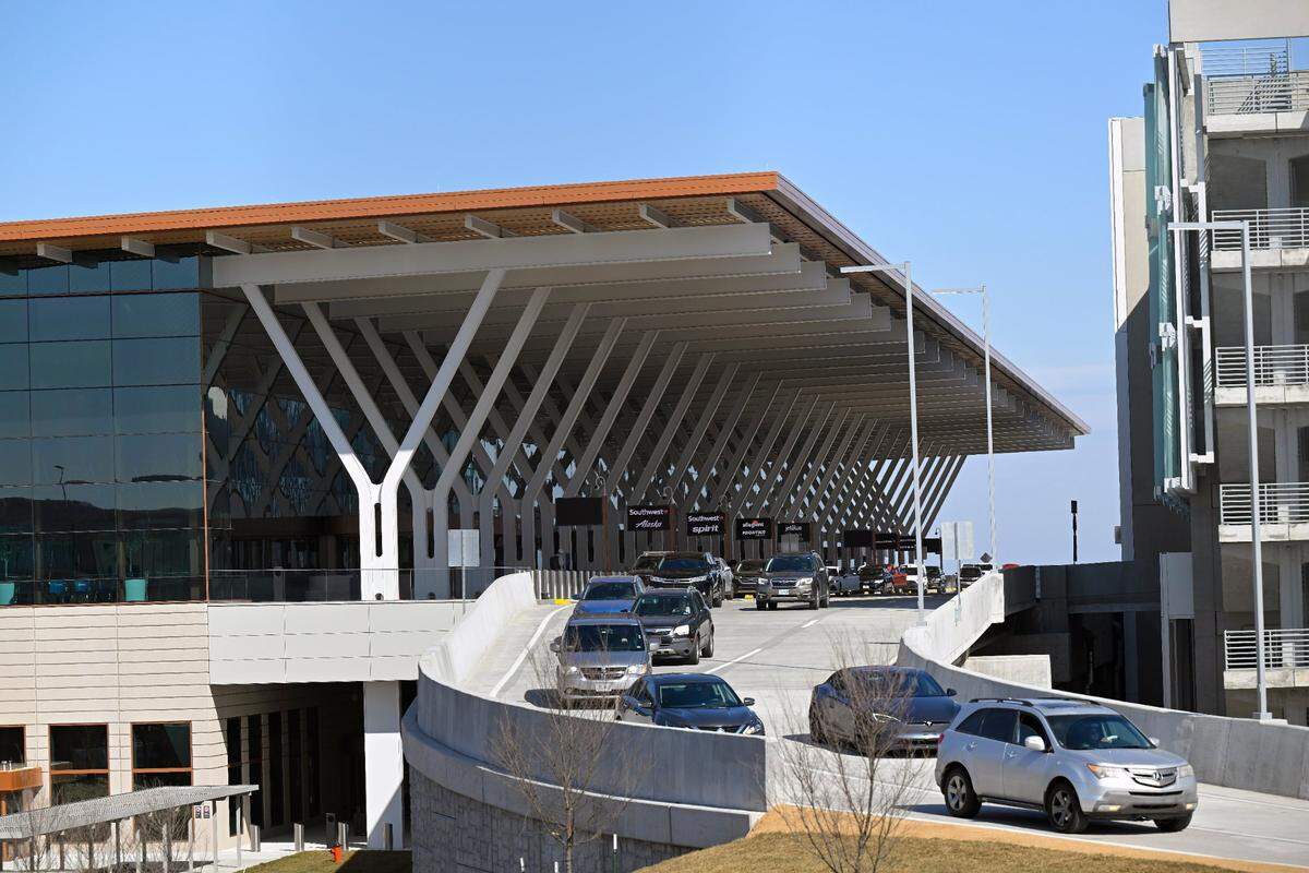 The new $1.5 billion single terminal at Kansas City International Airport opened to travelers Tuesday, Feb. 28, 2023.