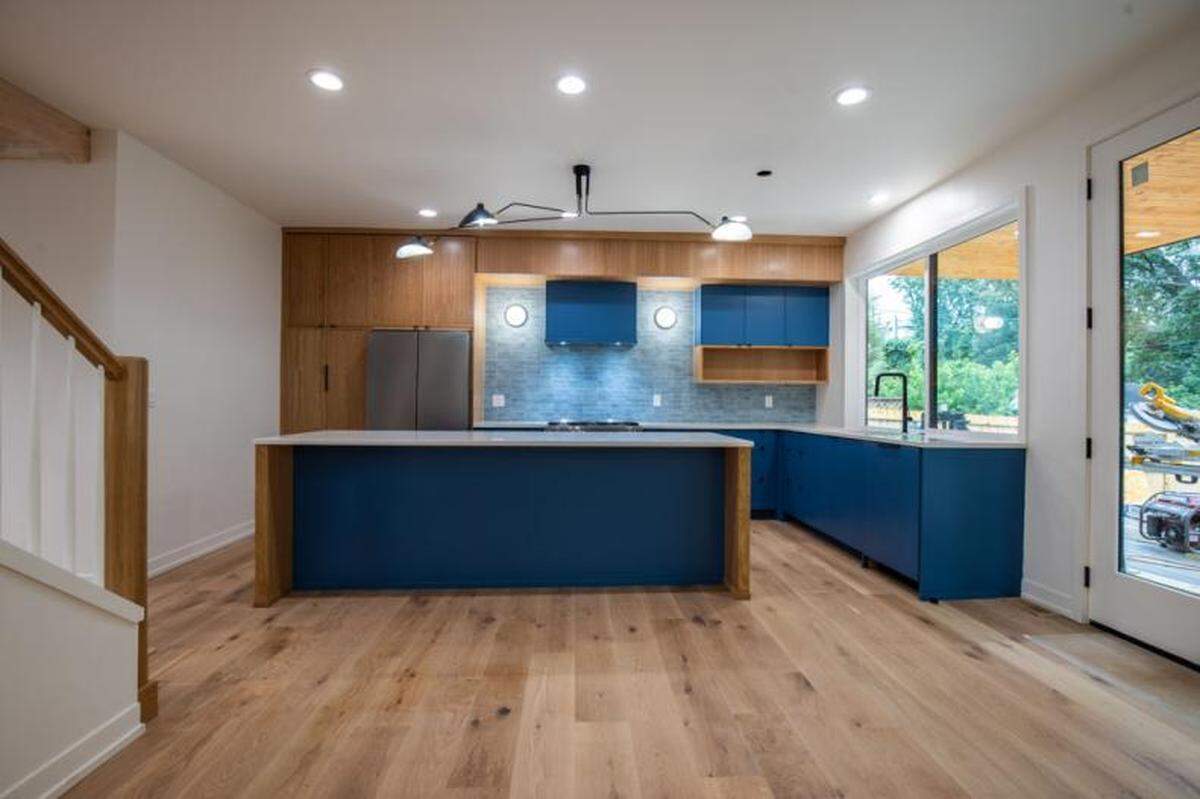 The kitchen of HGTV’s 2024 Urban Oasis home in Kansas City.