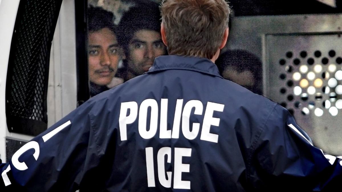 Immigration and Customs Enforcement talks to a group of undocumented immigrants detained in Kansas in this file photo.