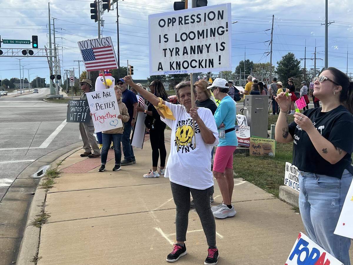 Every week for the past six months, southwest Johnson County and surrounding area residents have shown up at the corner of Main and Moonlight Streets in Gardner to protest current national events and government policy decisions.