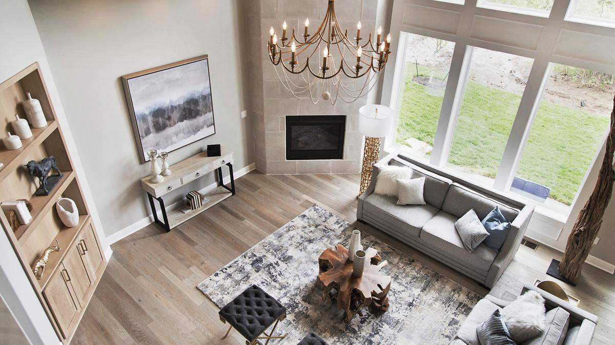 The Ravencrest at 11909 W 168th St. offers many amazing features, like this bird’s eye view from the upper level.