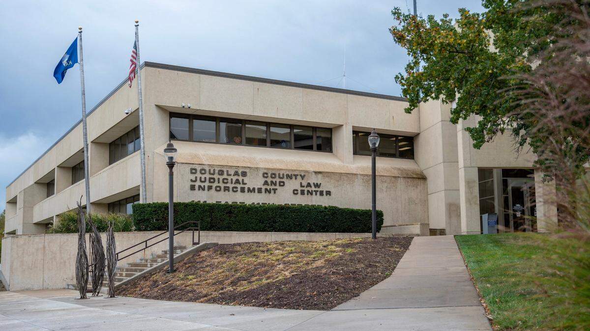 The Douglas County Judicial and Law Enforcement Center in Lawrence , Kansas. 