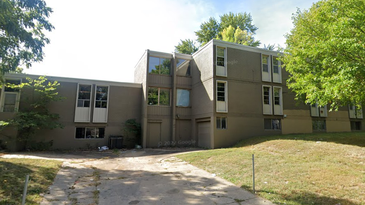 Kansas City firefighters evacuated more than 100 residents from Parkview Healthcare Nursing Facility after the its air conditioning system failed. This Google Maps Street View image shows the area in 2022.