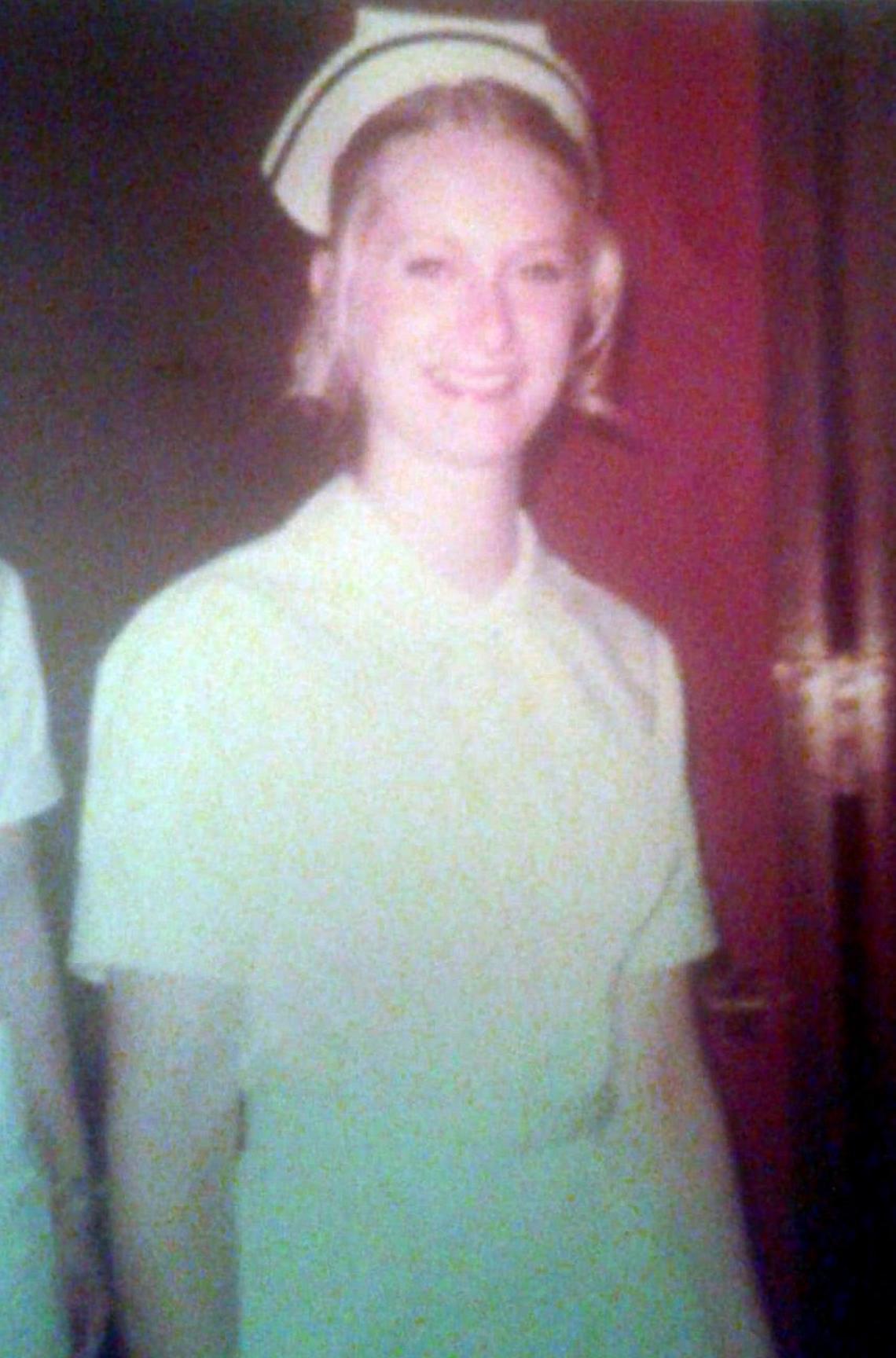 Janet Manuel appears in a photo from the 1970s, when she was in nursing school in Kansas City and dated Robert Gross. Manuel told police that Gross assaulted her and nearly killed her, but Gross was never arrested or charged.