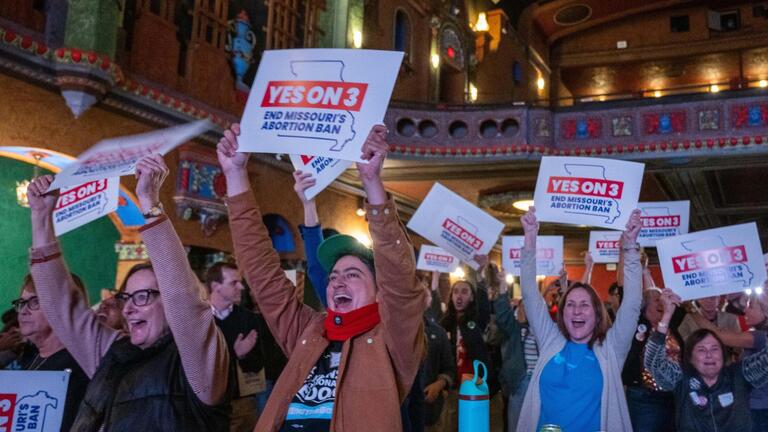 Missouri overturns abortion ban as voters approve a core right to reproductive freedom