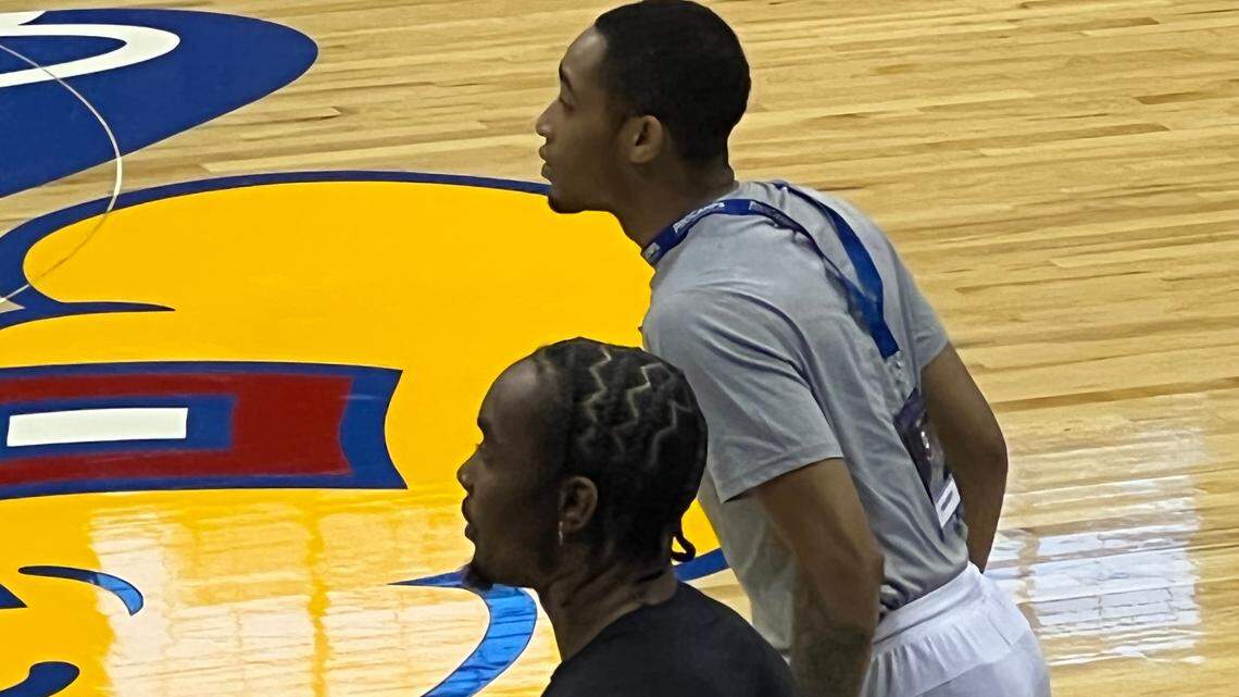 Former KU guard Devonté Graham and current guard Dajuan Harris are coaches at this weekend’s 2022 Kansas Fantasy Experience, a camp for players 30 and up.