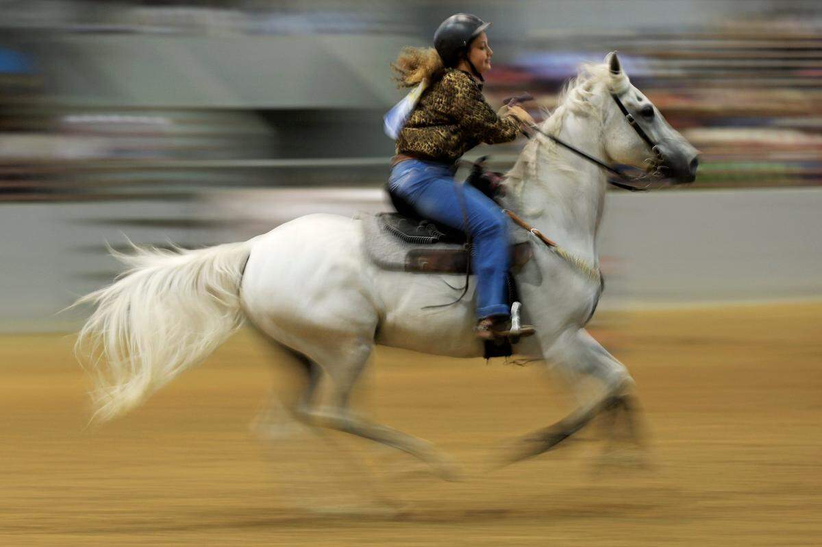 Mia Barnes competed in barrel racing at the Black Rodeo USA event earlier this month in Jacksonville, Florida. The circuit will come to Kansas City on July 26.