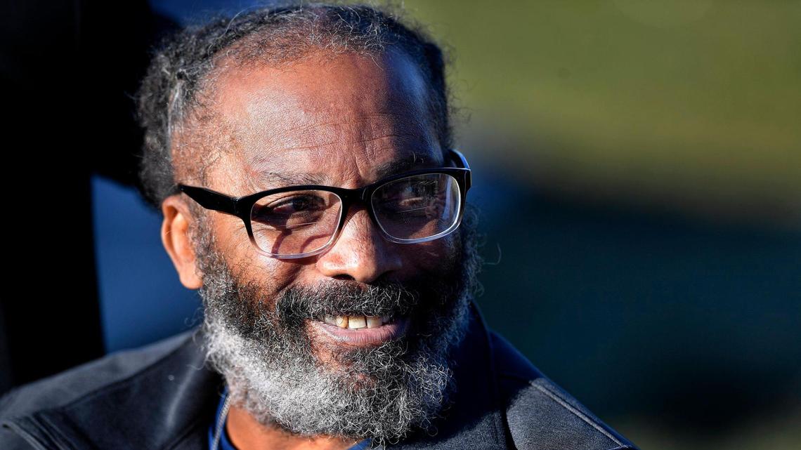 Kevin Strickland managed a smile while talking to the media after his November 23 release from prison. A judge granted the Jackson County prosecutors’ motion to exonerate Strickland in a 1978 triple murder and ordered his immediate release. Since he was sentenced to prison in June 1979, Strickland has spent more than 42 years and 4 months behind bars — or 15,487 days.