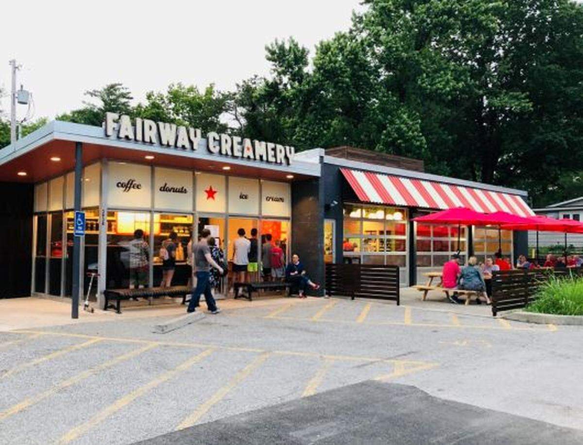 Fairway Creamery remodeled a longtime gas station at 5938 Mission Road in Fairway.