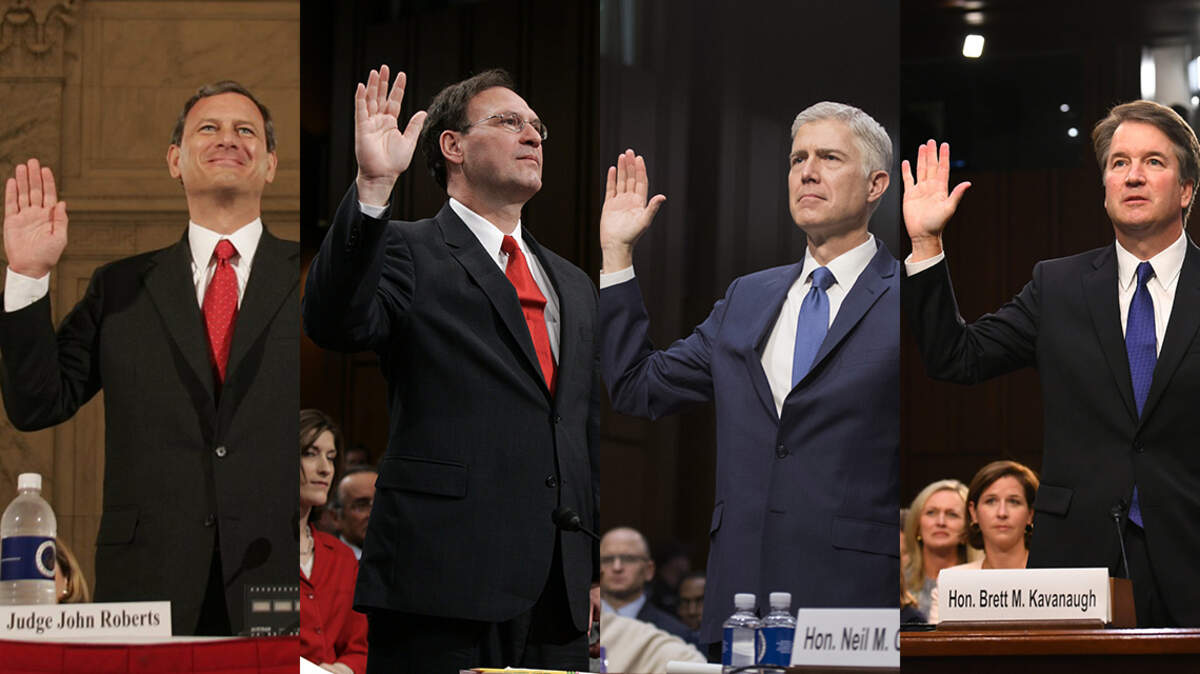 John Roberts, Samuel Alito, Neil Gorsuch and Brett Kavanaugh all swore they believed no one — including a president — is above the law.