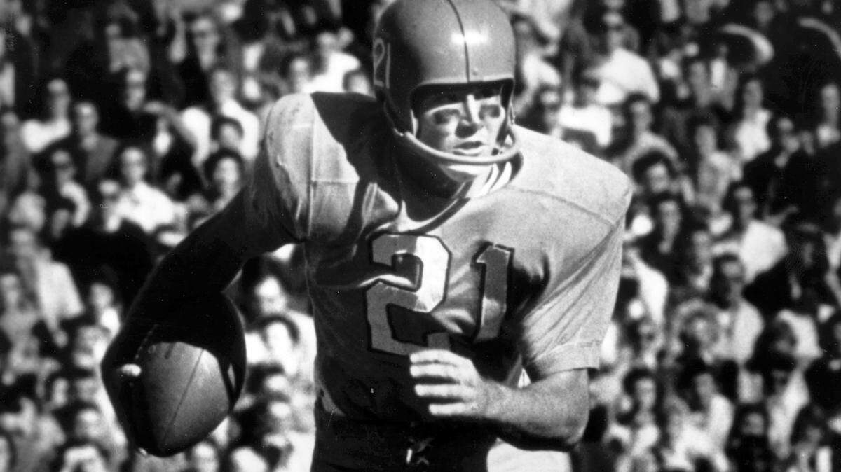 Former All-American Kansas football player John Hadl, who passed away this week.