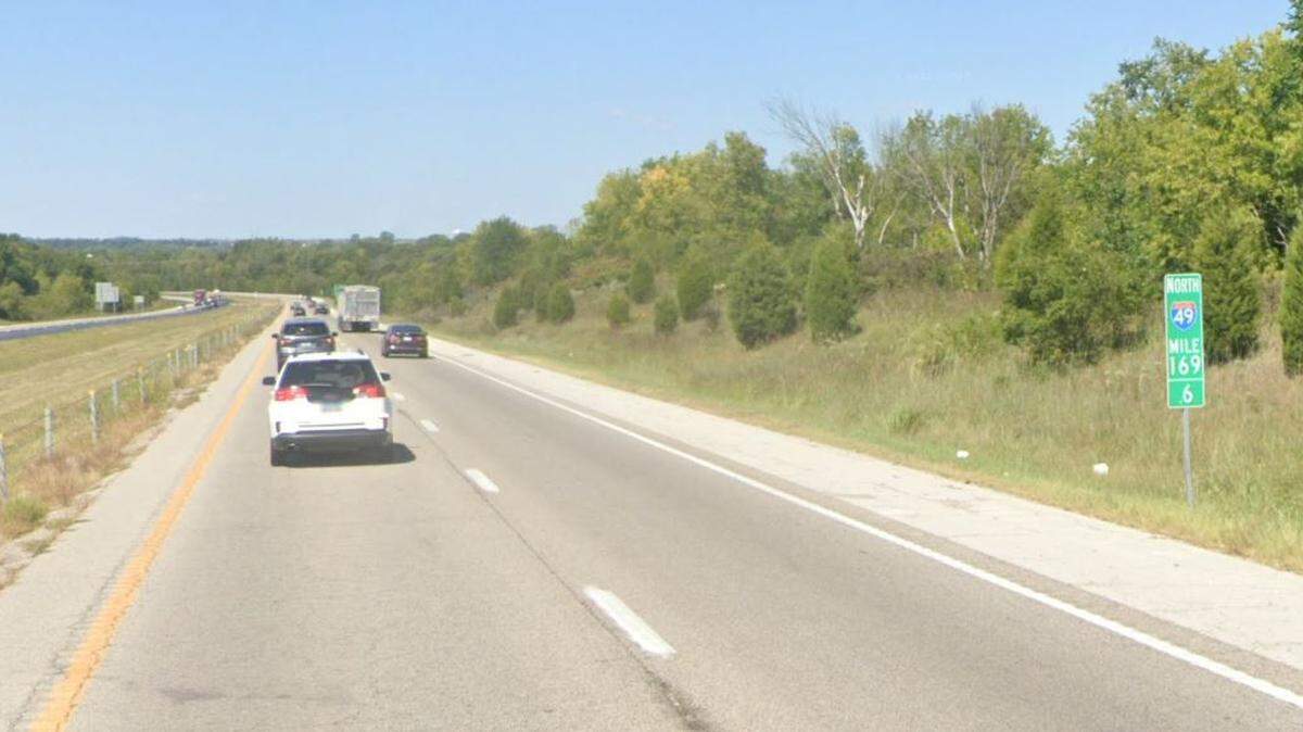 Jonathon K. Wilson, 35, of Kansas City, was killed when the driver of a truck struck him as he worked in a construction zone on Saturday, Oct. 8, 2022, on northbound Interstate 49 in Cass County, authorities said. A Google Maps street view image from Sept. 2022 shows the general area.