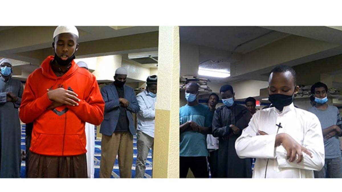 Abdulwahid Abdulaziz, 16, and Abdirahman Abdulaziz, 14, can be seen praying in videos posted by the Somali Center of Kansas City.