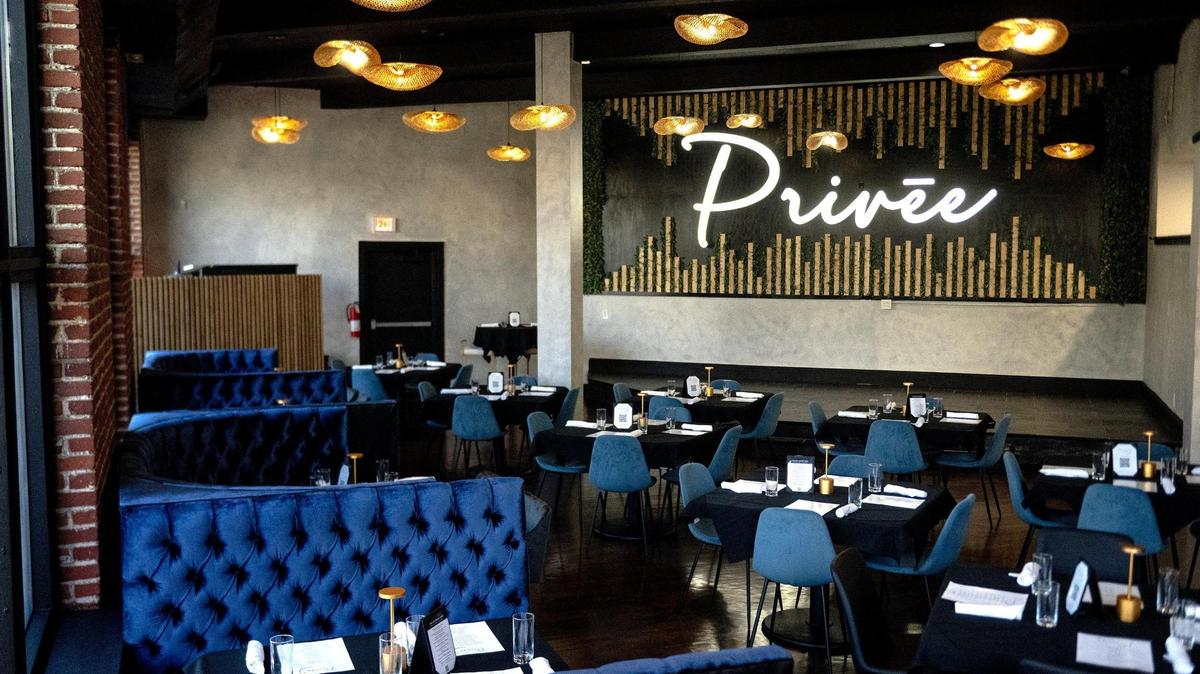 The new Privee Restaurant and Lounge can seat about 350 customers.