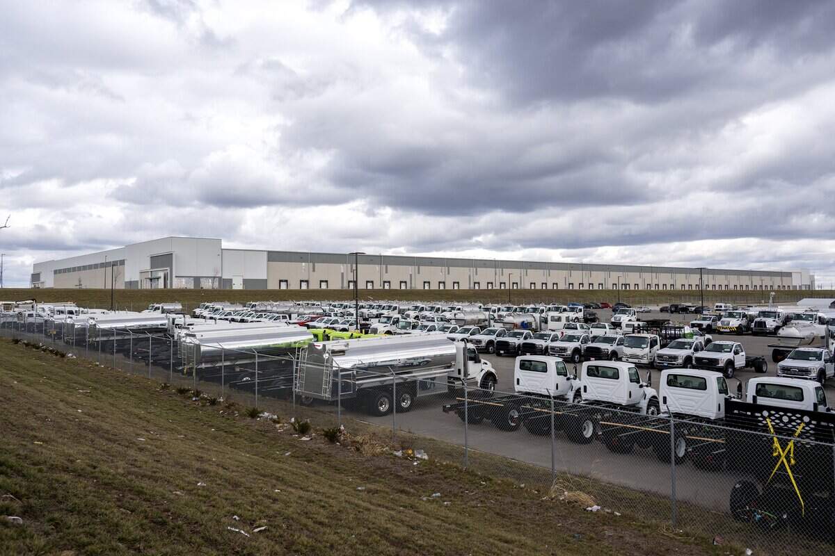 A warehouse facility at 14901 Botts Rd., is pictured on Friday, Jan. 16, 2026, in Kansas City.