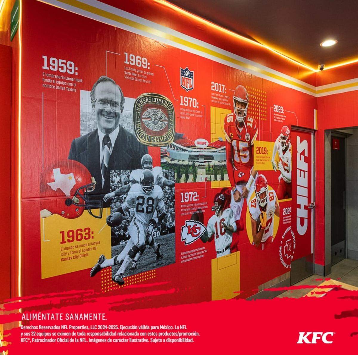 You can study the team’s history while lickin’ those fingers.