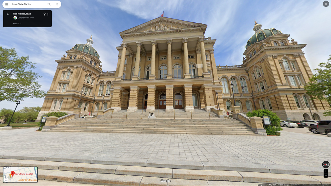 A holiday display at the Iowa State Capitol building installed by The Satanic Temple Iowa was vandalized, the group said.