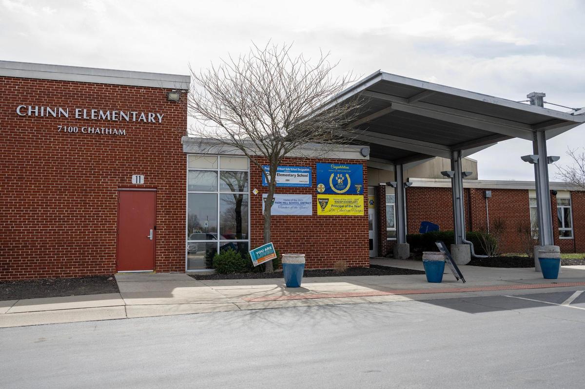 Chinn Elementary, located at 7100 N Chatham Ave, is seen on Tuesday, March 18, 2025, in Kansas City.