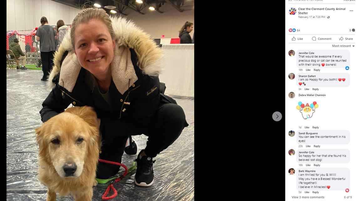 A dog was reunited with his family at an adoption event in Ohio after being missing five years.