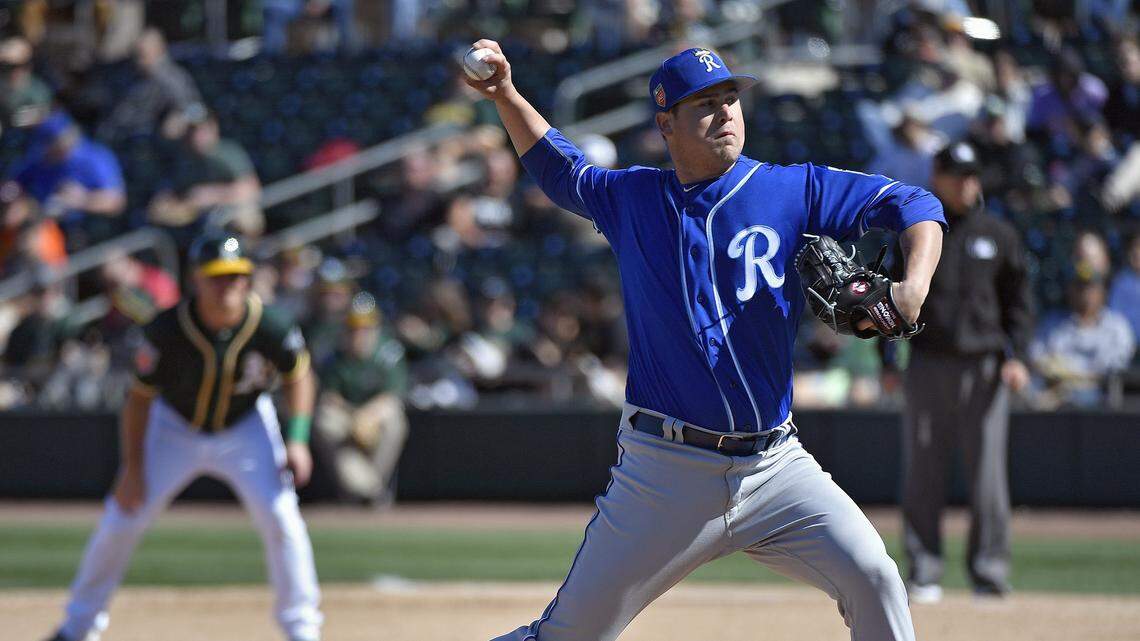 Jake Newberry got a chance to pitch for the Royals during spring training. He’s now with the big-league club.