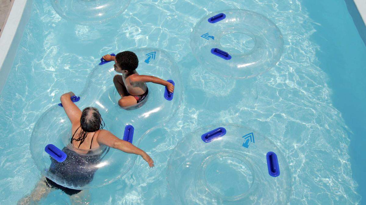 In 2005, a grandmother and grandson road on the lazy river at the newly opened Adventure Oasis Water Park in Independence. The pool closed after the 2024 season.