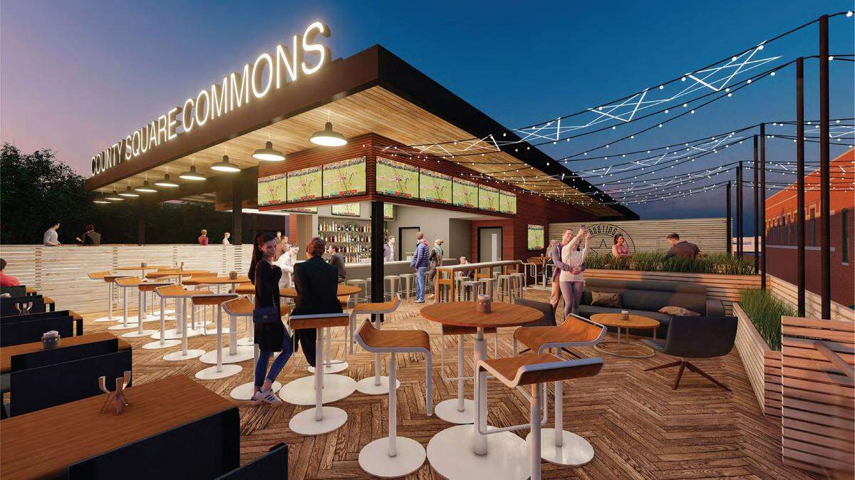 The County Square Commons building is the newest feature of the updated vision for downtown Olathe.