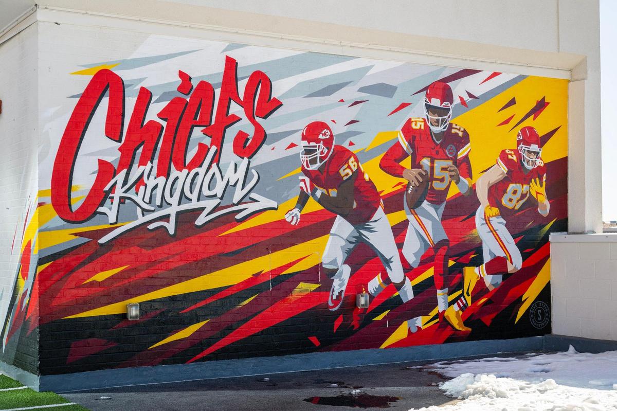 Sike Style Industries added this mural to the Chiefs Fit location on the Country Club Plaza.