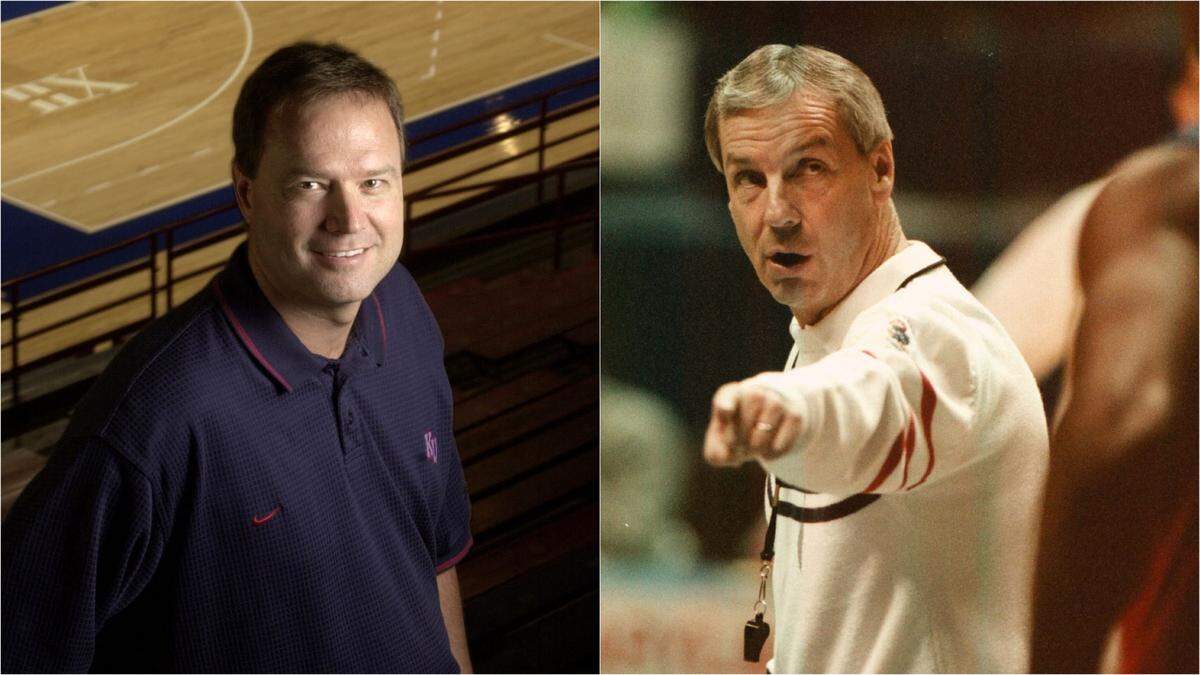 When it came time to hire Bill Self (left) and Roy Williams (right) at Kansas, the Jayhawks moved quickly.