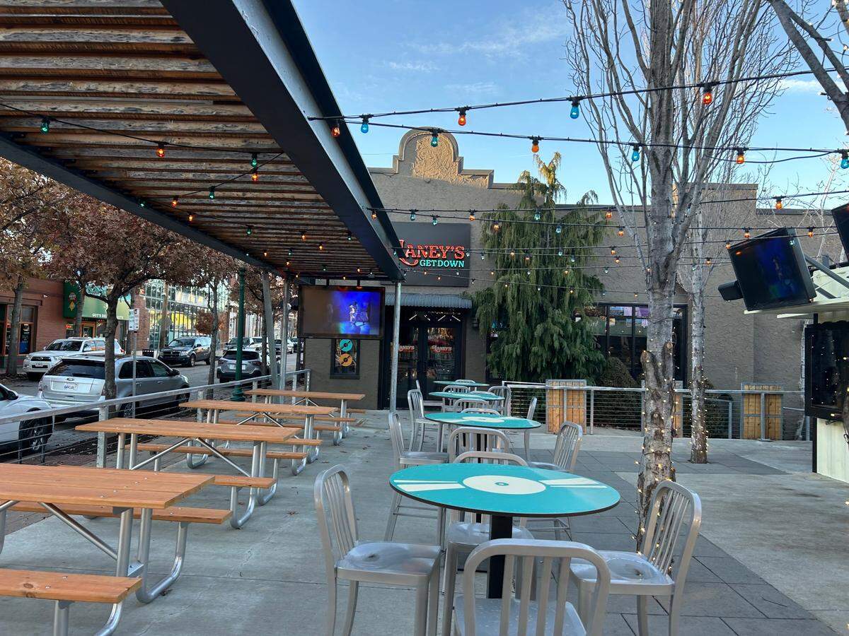 Laney’s will serve people from its patio when the weather improves.