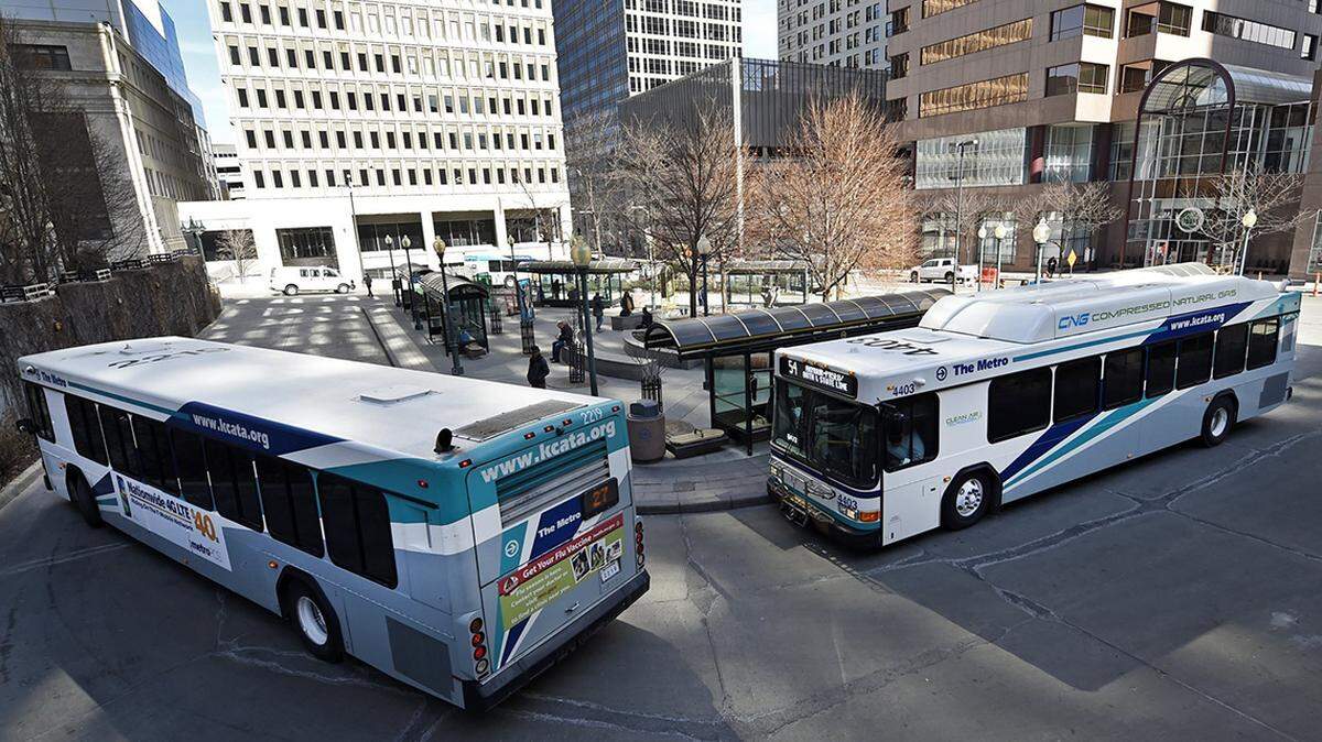 The Kansas City Transportation Authority’s former transportation hub at 10th and Main streets is pictured in a file photo. The hub has since moved to 12th and Charlotte streets.