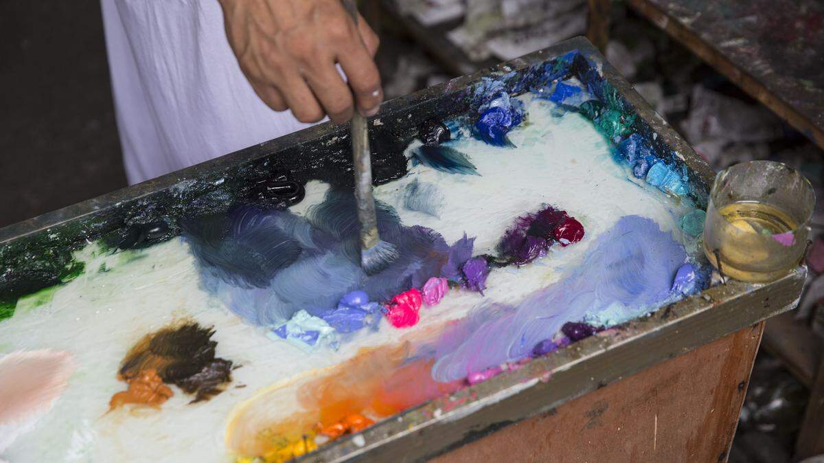 A paint pallete.